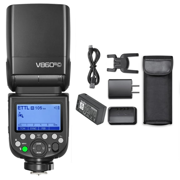 Godox V860III-C Camera Flash for Canons Camera Flash Speedlite Speedlight Light 7.2V/2600mAh Li-ion Battery