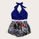 thumbnail image 4 of Bikini sólido con correa para mujer, Bikini con escote en V profundo, cómodo traje de baño dividido, traje de baño de dos piezas OAVQHLG3B Store lin121212, 4 of 4