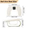thumbnail image 5 of Unique Bargains Nail Arm Rest with 360° Rotating Phone Holder U Shaped Manicure Hand Rest Detachable Arm Rest for Nail Tech for Salons or Home Use Beige, 5 of 8