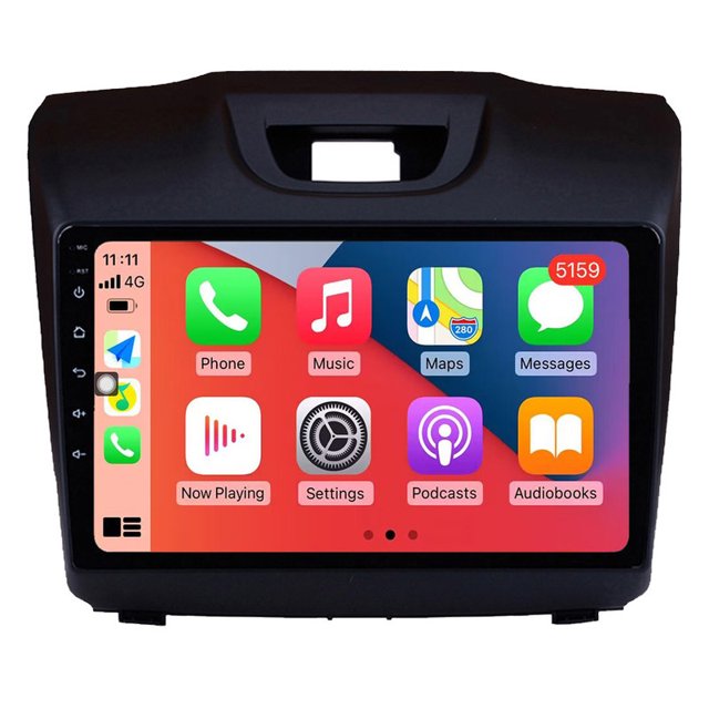 RoverOne Coche Radio Estéreo GPS Navegación Autoradio CarPlay Android Auto para Chevrolet S10 Isuzu DMAX 2013 2014 2015