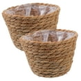 thumbnail image 5 of UPOUART Handmade Woven Plant Basket Set of 2 - Indoor Plant Holders for Living Room, Bedroom, Home Decor and Stylish Storage, 5 of 8