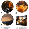 thumbnail image 3 of Designart "Daffodils landscape Sunset I" Floral Metal Art Living Room, 3 of 5