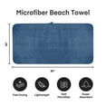 thumbnail image 7 of JML 2-Pieces Coral Fleece Large Bath Towel Set For Bathroom, Quick Dry Ultra Absorbent 40"x80", 7 of 7