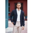 thumbnail image 5 of COOFANDY Men's V Neck Cardigan Sweater Casual Lightweight Button Down Knitted Cardigan Sweater, 5 of 7
