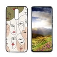 thumbnail image 1 of Compatible with LG Xpression Plus 2 Phone Case, Faces Abstract 101 Case Men Women, Flexible Silicone Shockproof Case for LG Xpression Plus 2, 1 of 1