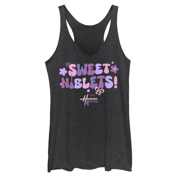 Womens Hannah Montana Sweet Niblets Racerback Tank