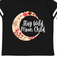 thumbnail image 4 of Inktastic Baby Stay Wild Moon Child Crescent Moon with Flowers Girls Toddler T-Shirt, 4 of 5