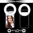 thumbnail image 6 of 40 LED Selfie Ring USB Rechargeable Fill Light Mini Portable Clip-on flash light for Cell Phones iPad Laptop, 6 of 10