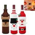 thumbnail image 4 of Christmas Acrylic Wine Bottle Covers Santa/Snowman/Reindeer Patterns, 4 of 4