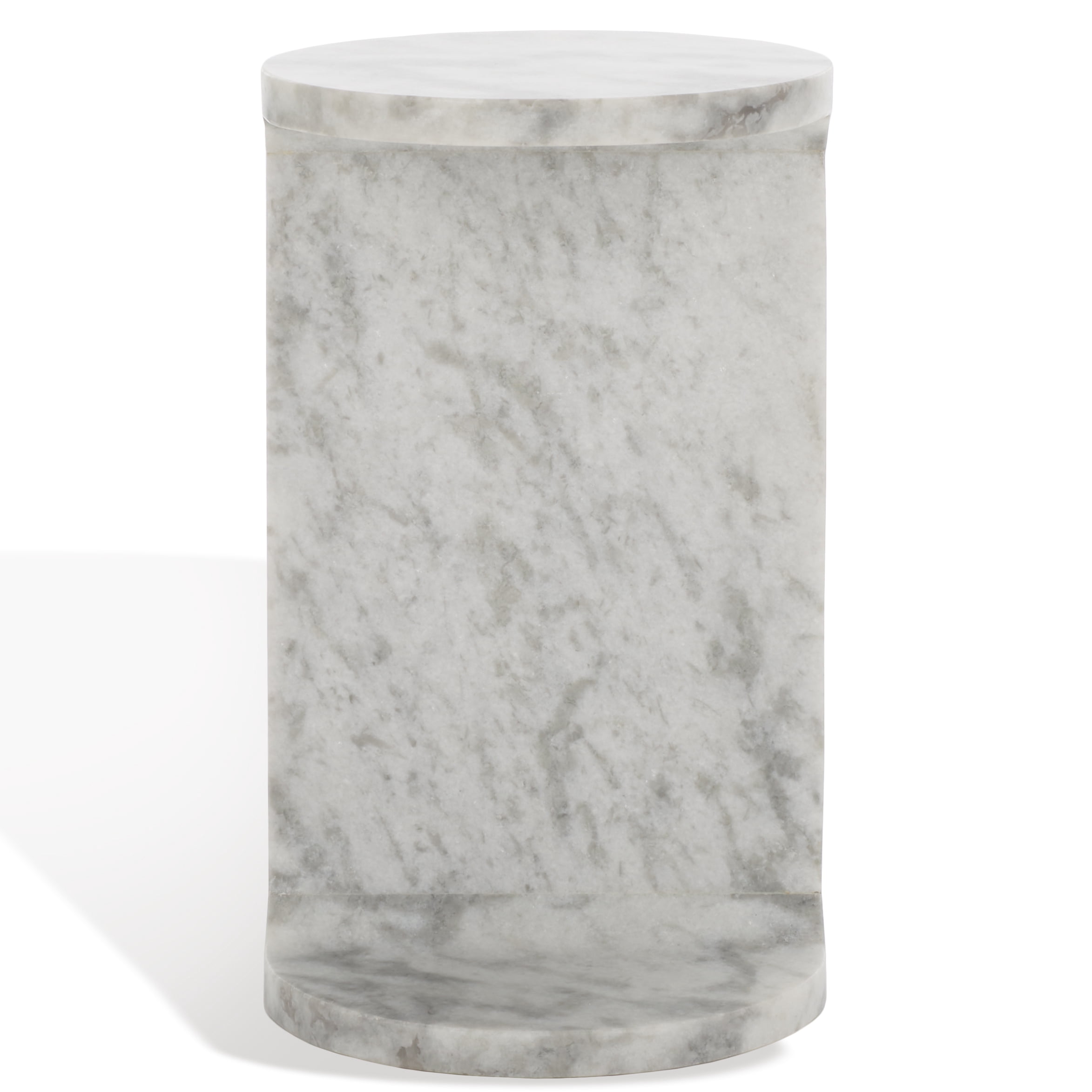 Safavieh Couture Melinda Marble Round C End Table, White