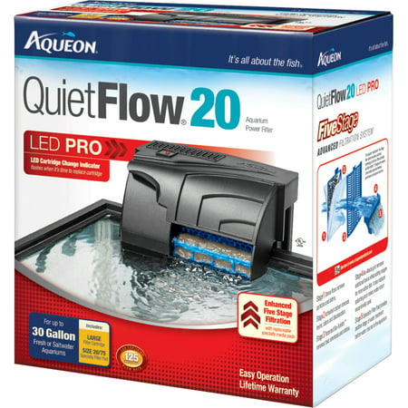Aqueon QuietFlow 20 Aquarium Power Filter