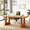 Brown, variant on Fnova 70.9" Rectangular Dining Table for 6-8 People, Large Farmhouse Wood Kitchen Table with Heavy Duty Legs, Easy to Assemble