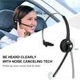 thumbnail image 4 of Auriculares De Negocios, Auriculares De Teléfono Con Sonido Claro, Micrófono Ajustable Para PC Para Centro De Llamadas, 4 of 8