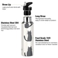 thumbnail image 3 of Yayeee 20oz Insulated Water Bottle Double Wall Stainless Steel with Flip Straw Lid, Cute Cartoon Cats, 3 of 7
