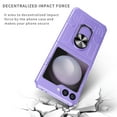 thumbnail image 6 of Allytechgroup Galaxy Z Flip 6 Magnetic Case, Compatible with Car Mount Shockproof Ring Holder Anti-Scratch Bumper Slim Hard PC Cover Phone Case for Samsung Galaxy Z Flip6, Purple, 6 of 11