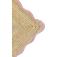 thumbnail image 5 of KLAVATE Natural Jute Hand Braided Scalloped Wave Edge Farmhouse Jute Rug, 5 of 5