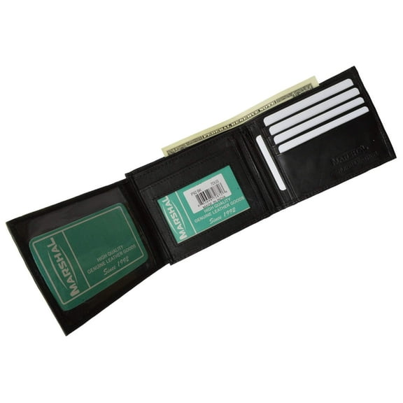 Premium Genuine Leather Bifold Wallet with Side Flap ID Window P 92 (C)