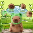 thumbnail image 6 of CHUNYAN 12-in cute capybara plush toy, capybara plush animal capybara doll pillow, holiday gift for boys and girls, 6 of 7