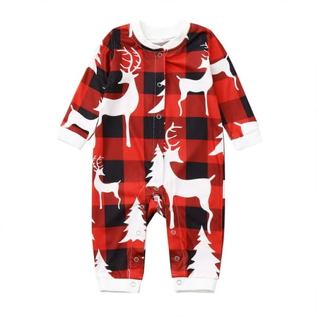 

GWAABD Matching Clothing Set for Family Pictures Prints Romper Family Clothes Baby Long Sleeve Jumpsuit