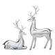 thumbnail image 2 of Artesanías Decorativas Paquete de 2 figuras de ciervos chapadas en oro para decoración de vitrinas de vino,salas de estar y muebles de TV. Rkxzt, 2 of 9