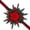 A-2, variant on Christmas Curtain Tieback, Red Poinsettia with Berries and Needles, Velvet Strap Window Holdback