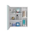 thumbnail image 5 of Dtwnek Medicine Cabinet Mirror with 5 Internal Shelves, White, 5 of 7