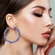 thumbnail image 1 of Teissuly 1Pair Fashion Personality Alloy Diamond Earrings Simples Fashion Earrings Teissuly WER202401223144, 1 of 6