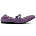 thumbnail image 5 of Ollio Women's Shoes Basic Mary Jane Elasticated Square Toe Ballet Flat F17340, 5 of 6
