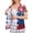 Blue, variant on Mastectomy Shirt for Women Easy On Off Breast Camcer Shirts with Drain Pockets Post Surgery Chemo Port Access Wear