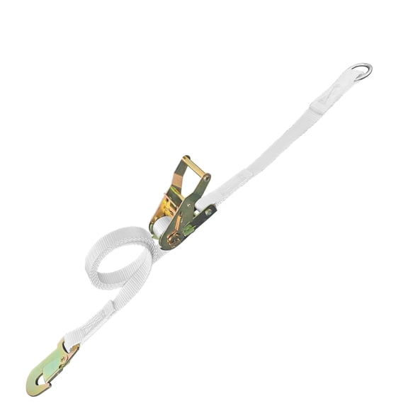 Mega Cargo Control 1" Ratchet Buckel Tent Strap With O-Ring Fitting And Snap Hook, 10 Feet, 1-Pack