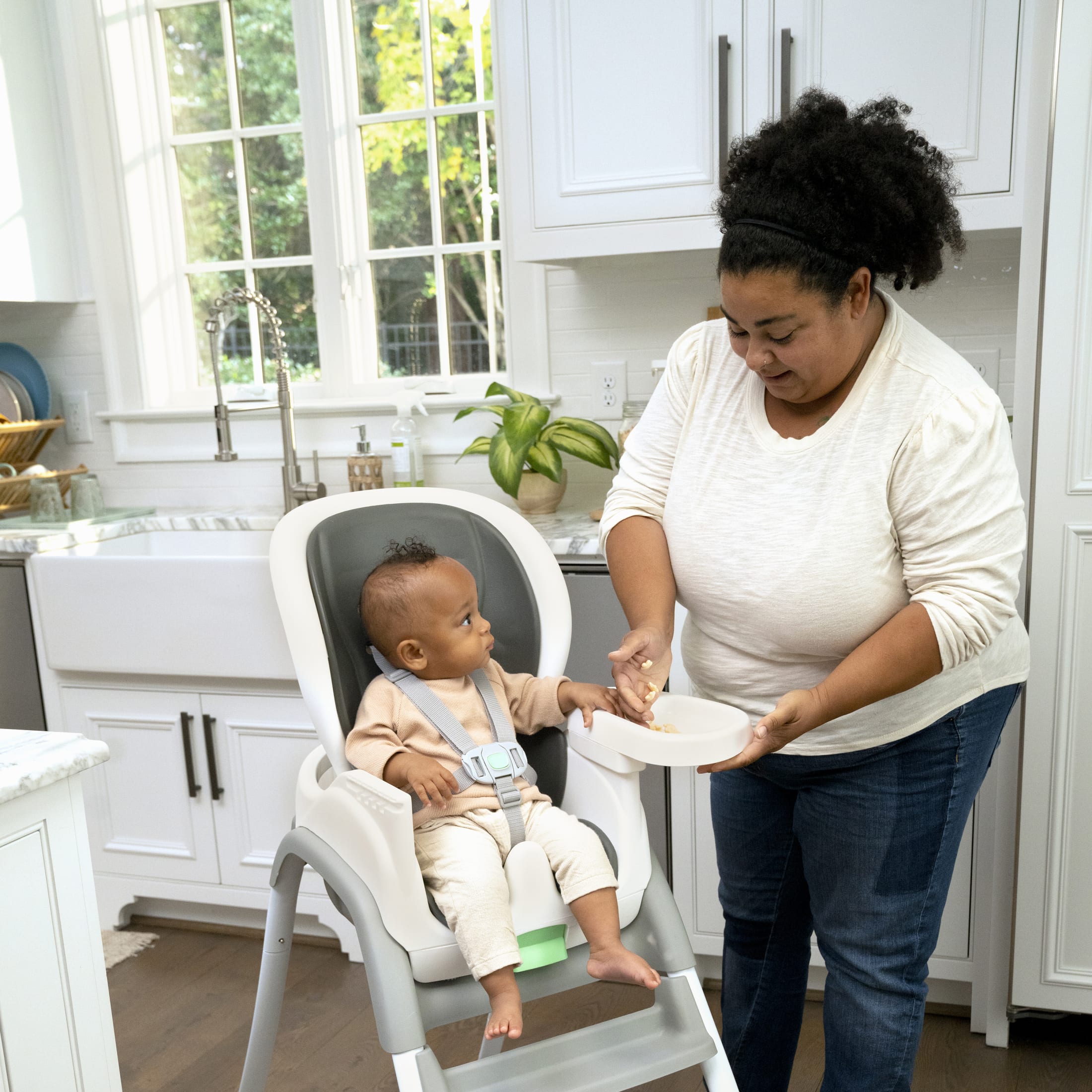 Ingenuity Full Course SmartClean 6-in-1 High Chair, Gray photo 5