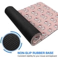 thumbnail image 6 of Long Mouse Pads for Desk,Pink Cow Flower Pattern Desk Mats on Top Of Desks, Desk Mouse Pad Extra Large with 3mm Non-Slip Base and Stitched Edge for Gaming,Office,Work,Home 31.5"x11.8", 6 of 6