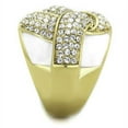 thumbnail image 4 of Womens Rings IP Gold(Ion Plating) 316L Stainless Steel Ring with Top Grade Crystal in Clear TK1848, 4 of 4