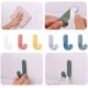 thumbnail image 5 of Self Adhesive Hooks Wall Hanging Plastic Creative Cute J-shaped Hooks Powerful Self Adhesive Hooks For General Bathroom Kitchen Use Sticky Wall Hook W, 5 of 5