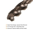 thumbnail image 4 of Uxcell 5pieces Metric Spiral Flute Taps Set M3 M4 M5 M6 M8 M35 HSS Machine Drilling, Bronze, 4 of 6