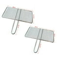 thumbnail image 4 of Steel Mesh Folder Grill Fish Rack Barbecue Net BBQ Accessories, 4 of 8