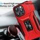 thumbnail image 4 of Funda para GANGXUN iPhone 15 Pro Max - Soporte metálico, Función magnética, Rojo, 4 of 6