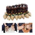 thumbnail image 3 of Pandereta Shell Hecho a Mano de las Tuercas Pulsera Campana para Djembe Tambor Africano Conga Accesorios de Percusión, 3 of 6