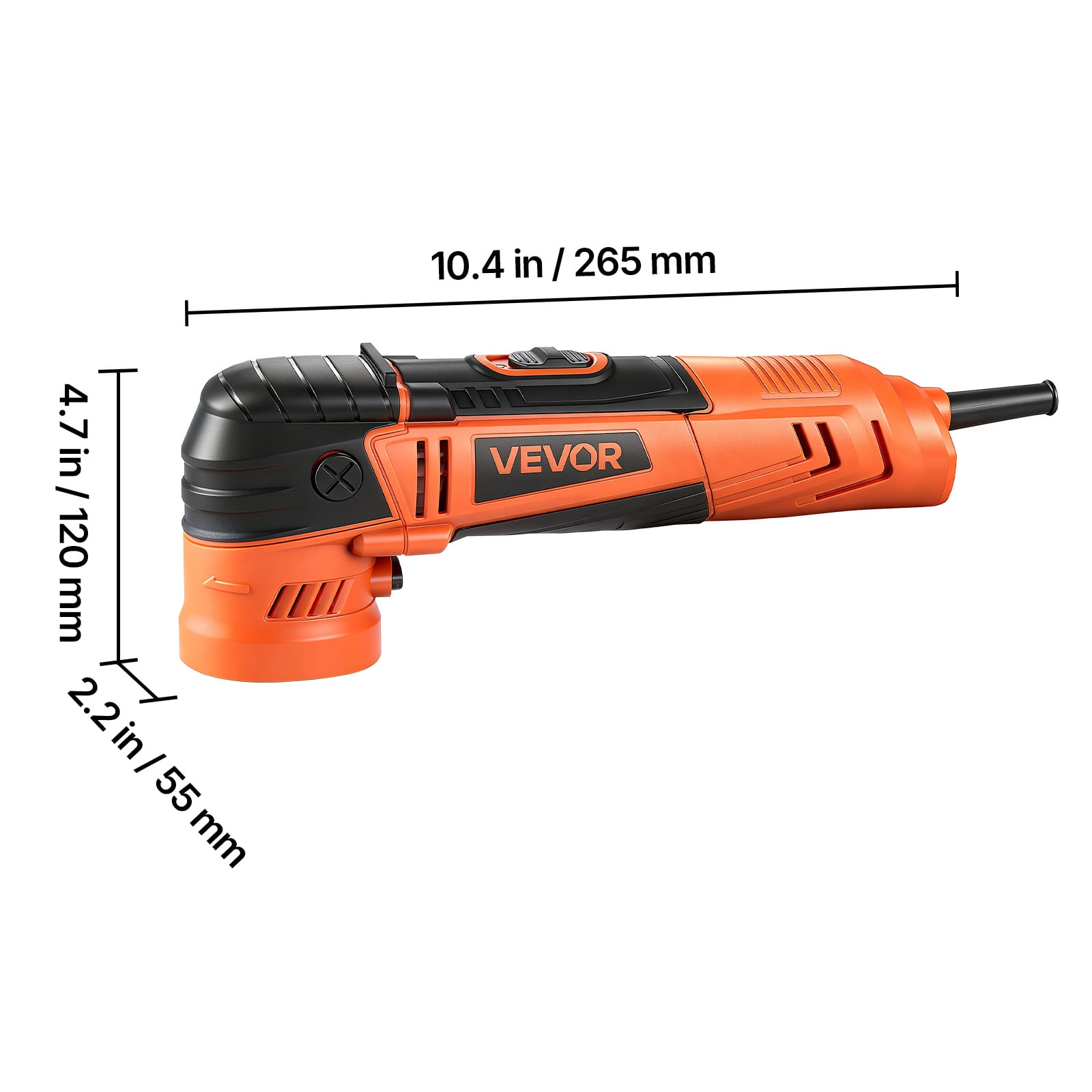 VEVOR Car Buffer Polisher, 1.2"/2"/3" Rotary Polisher Buffer, 600W 6 Variable Speeds 1000-4500RPM Car Polisher Waxer Kit for Cars Detailing, Waxing, Polishing, Scratch Removal