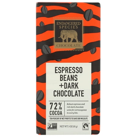 Endangered Species Chocolate Bar Tiger, 3 oz