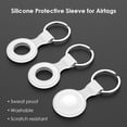 thumbnail image 1 of Funda de silicona para llavero para Apple Airtags Locator Tracker (blanco), 1 of 5