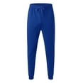 thumbnail image 3 of Sweatpants for Men Wide Leg Joggers Pants Heavyweight Workout Jogging Loose Fit Trousers with Pocket Solid Color Fleece Trousers, 3 of 5
