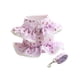 thumbnail image 5 of Conjunto de arnés y correa para perro con diseño de flores, vestido para perro, arnés tipo chaleco para perro, ropa para cachorros de niña y gatitos violeta, 5 of 9