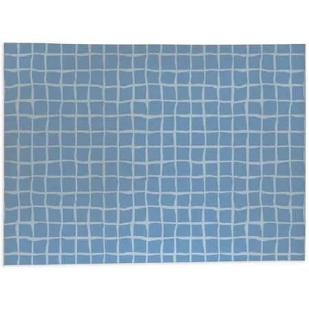 

Grid Iron Blue Kitchen Mat by Kavka Designs