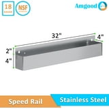 32″ Single Tier Stainless Steel Speed Rail Rack - Walmart.com
