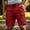 Red, variant on Havenx Men's Casual Cargo Shorts Elastic Waist Drawstring Shorts with Multi Pockets Stretch Knee Length Short Pants Comfort Athletic Relaxed Fit Outdoor Work Clothing,Light Gray M
