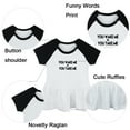 thumbnail image 2 of You Wake Me = You Take Me Funny Dresses For Baby, Newborn Babies Skirts, Infant Princess Dress, 0-24M Kids Graphic Clothes (Black Raglan Dresses, 0-6 Months), 2 of 5