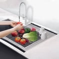 thumbnail image 3 of KBFmore 19 inch Heatproof Collapsible Stainless Steel Rolling up Grid FDA certified and BPA free, 3 of 8