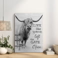 thumbnail image 3 of HFDF Farmhouse Highland Cow Wall Art spirational Cow Rustic Patg Black and White Bathroom Animals Wall Decor Poster for Bathroom Toilet Decoration 12x16inch Framed, 3 of 6