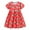 Strawberry, variant on ATAIKU 2-7T Toddler Girls Short Sleeve Dress 100% Cotton Sequin Rainbow Casual Summer Appliques Shirt Jersey Dresses